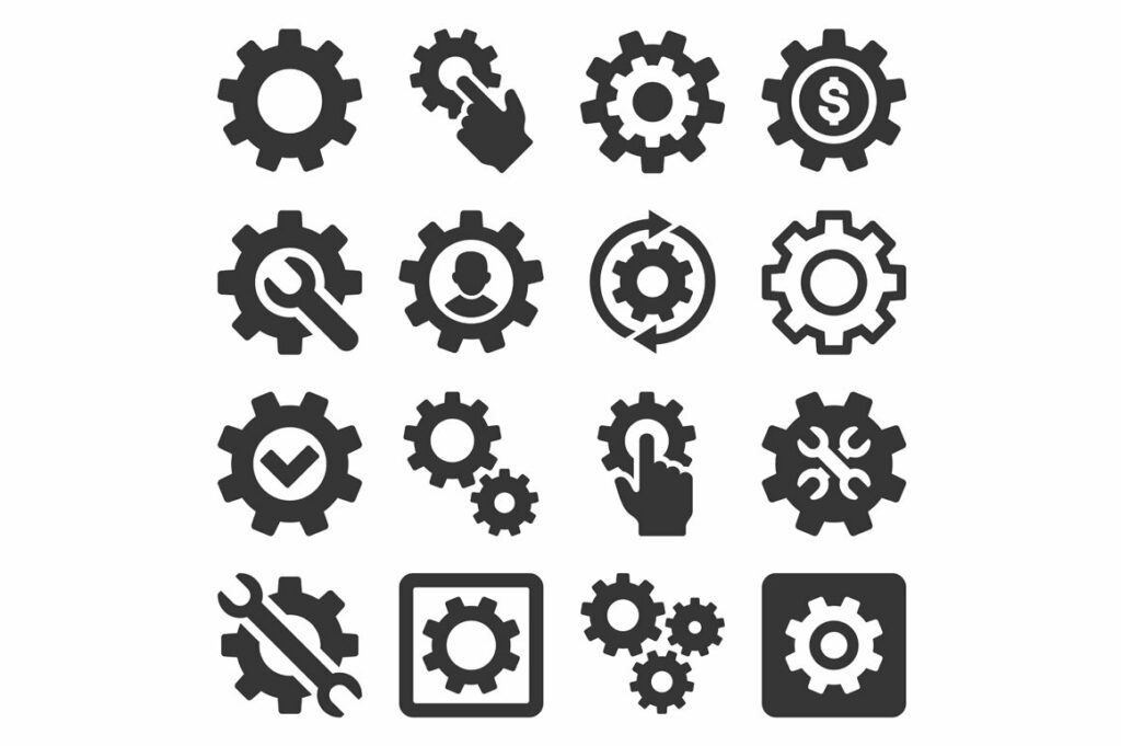 Settings and Options Icons Set – MasterBundles