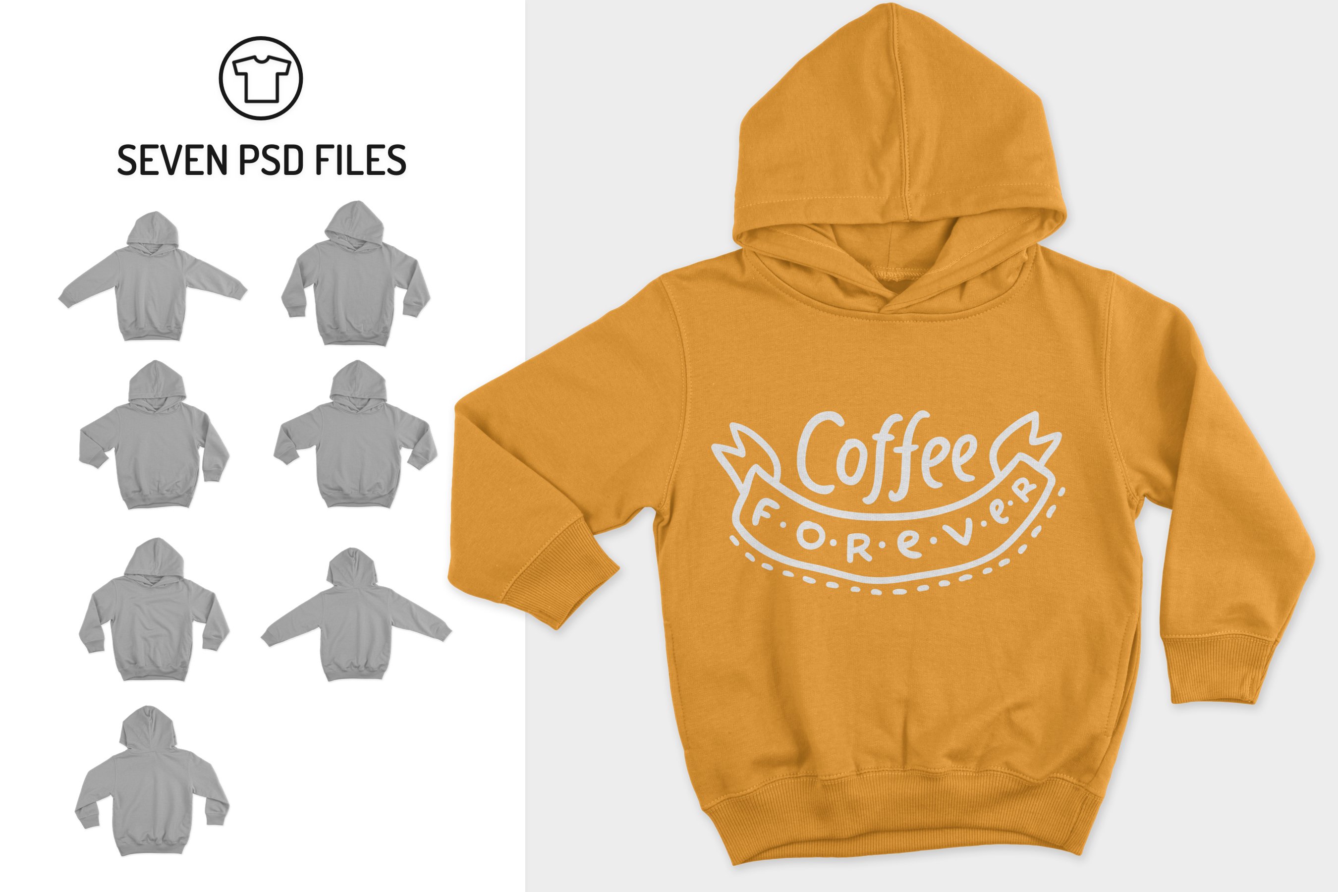 Toddler Pullover Sweatshirt Mockups preview image.