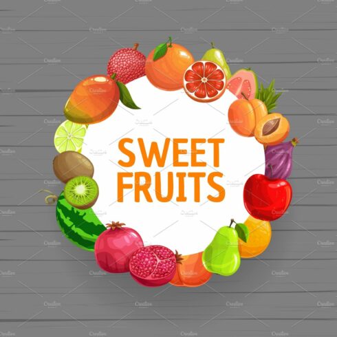 Fruits frame banner cover image.