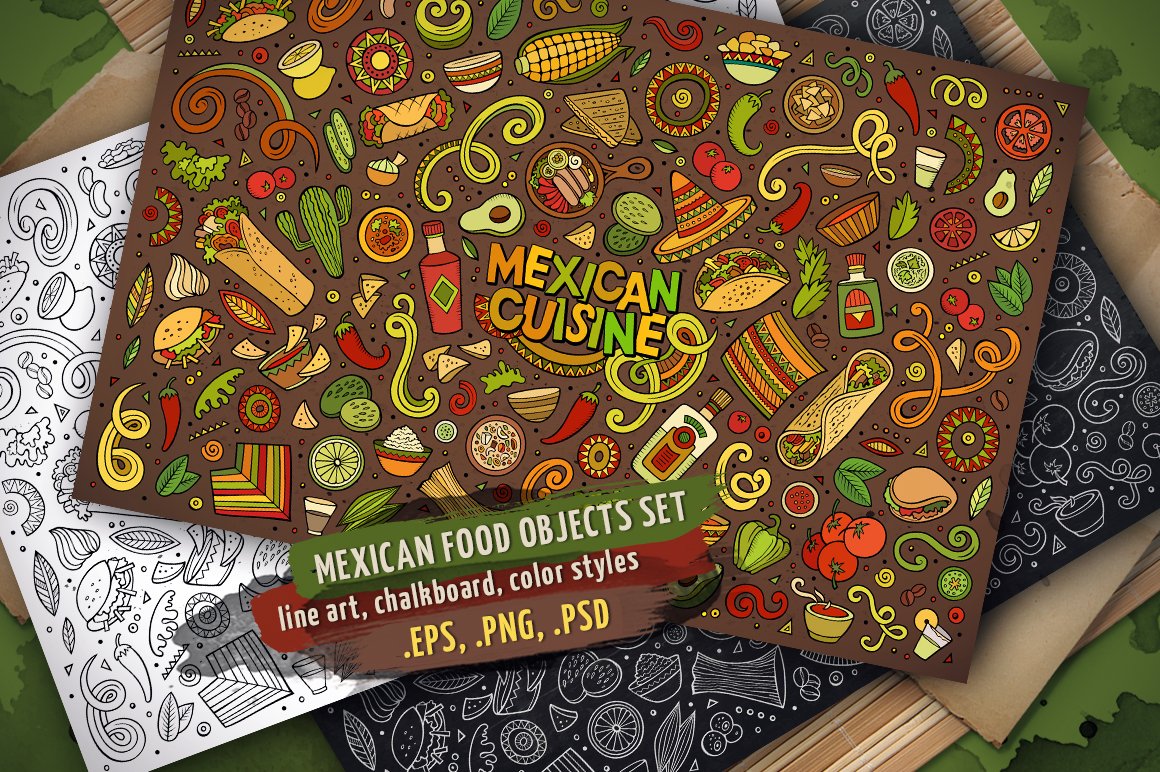 Mexican Food Objects Set cover image.