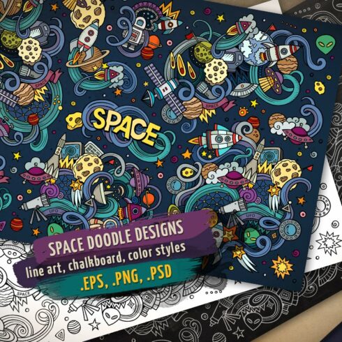 Space Doodles Designs Set cover image.