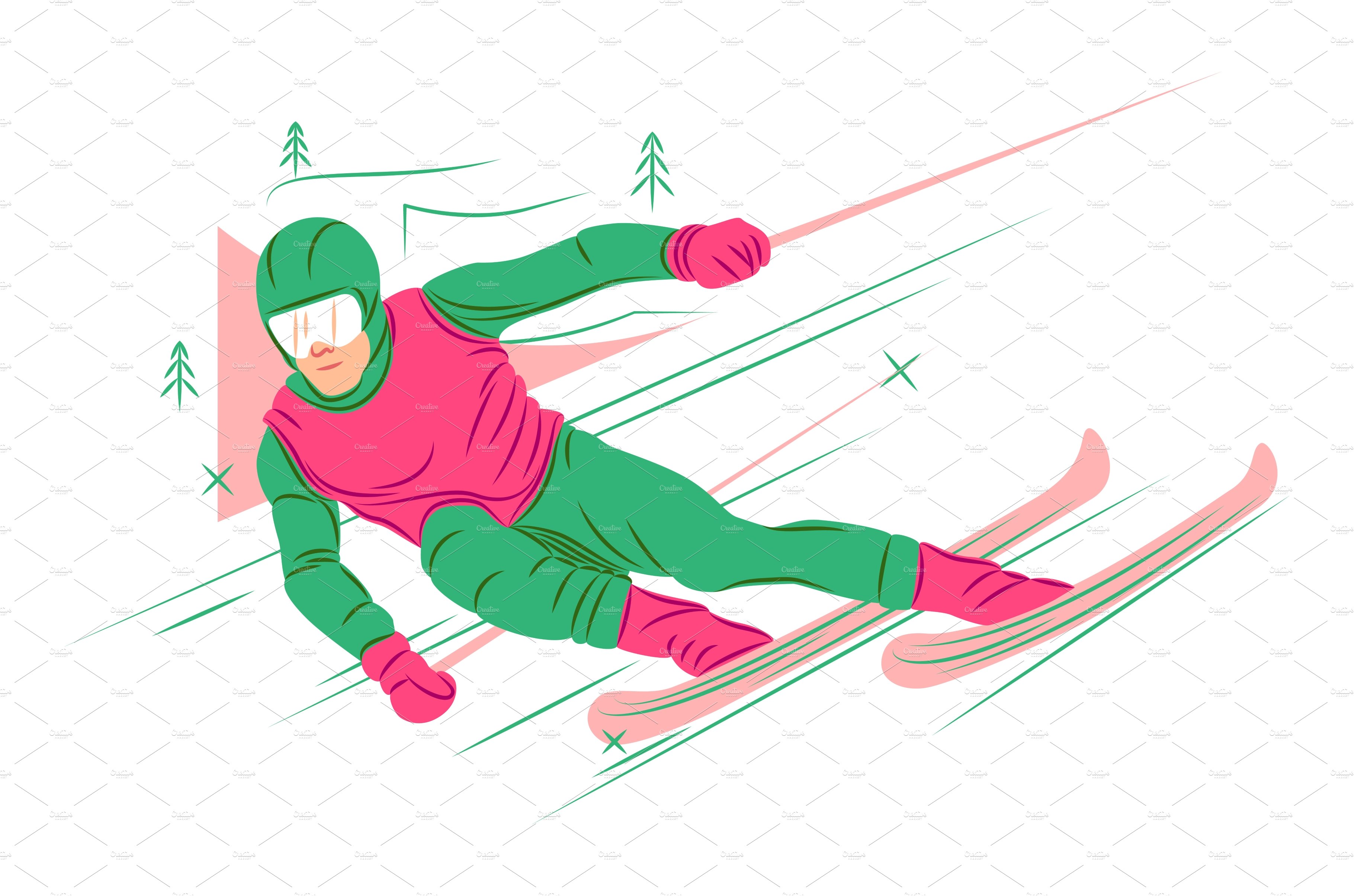 Vector skier cover image.