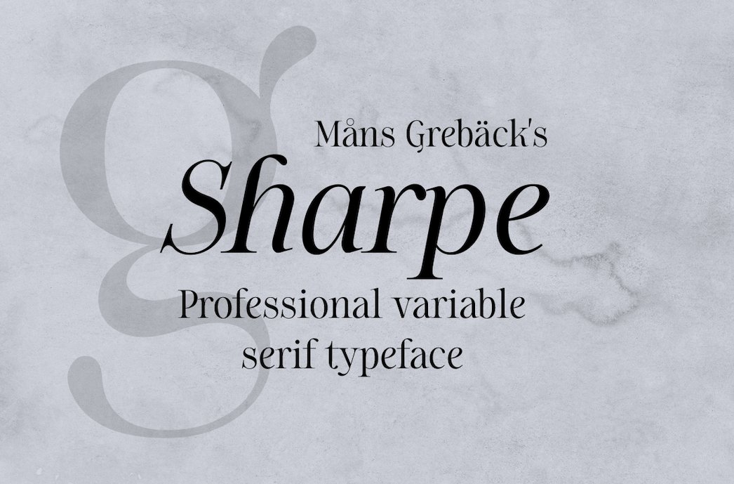 Sharpe Variable — Multistyle Font! cover image.