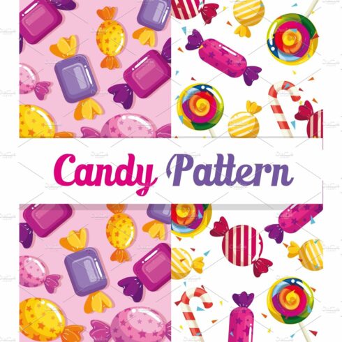 candy pattern with delicious cover image.