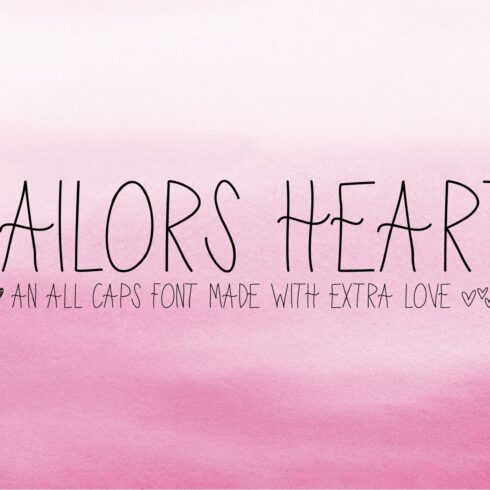 Sailor's Heart Font - Made with Love cover image.