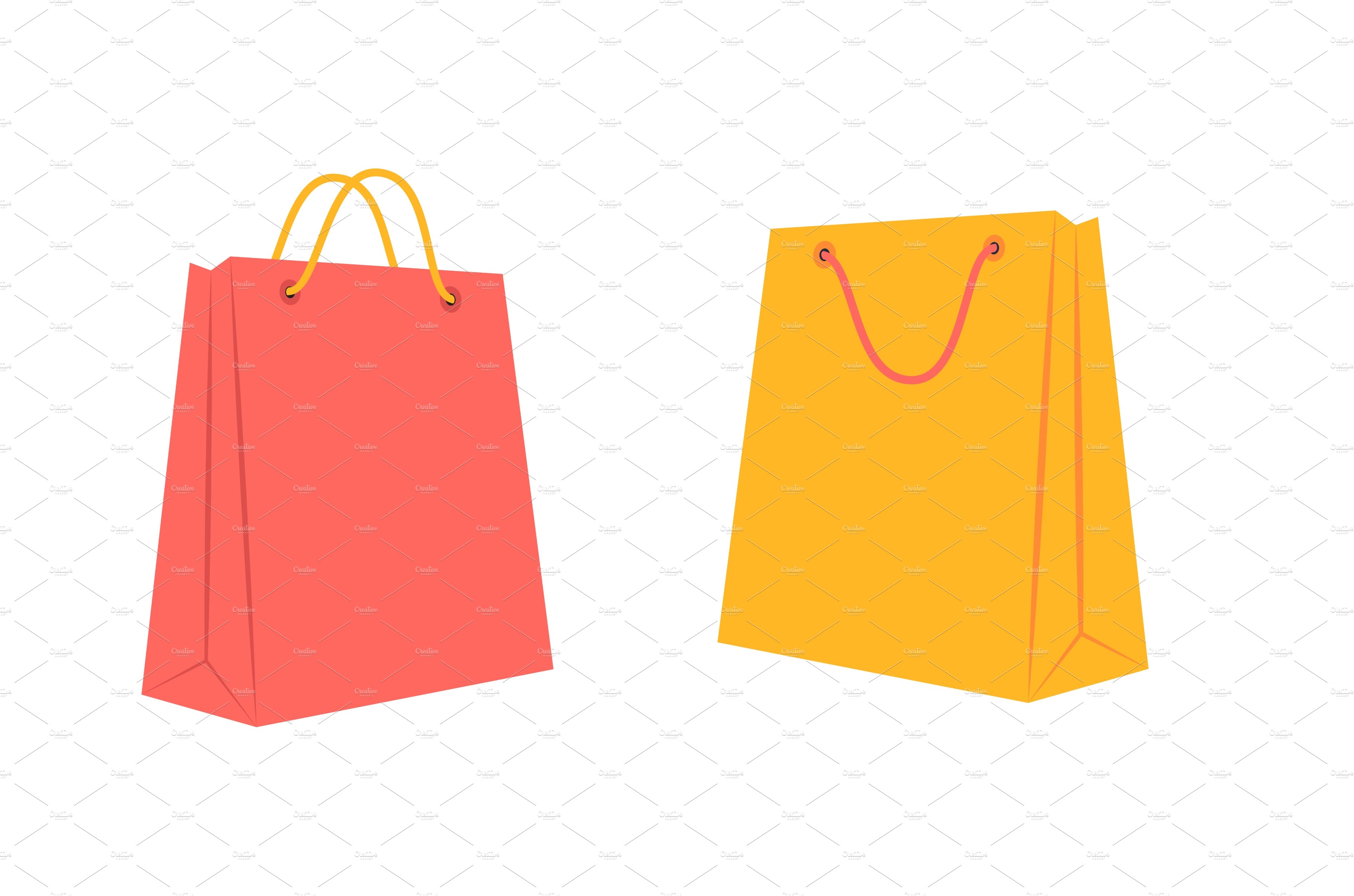 Shopping bag on white background cover image.
