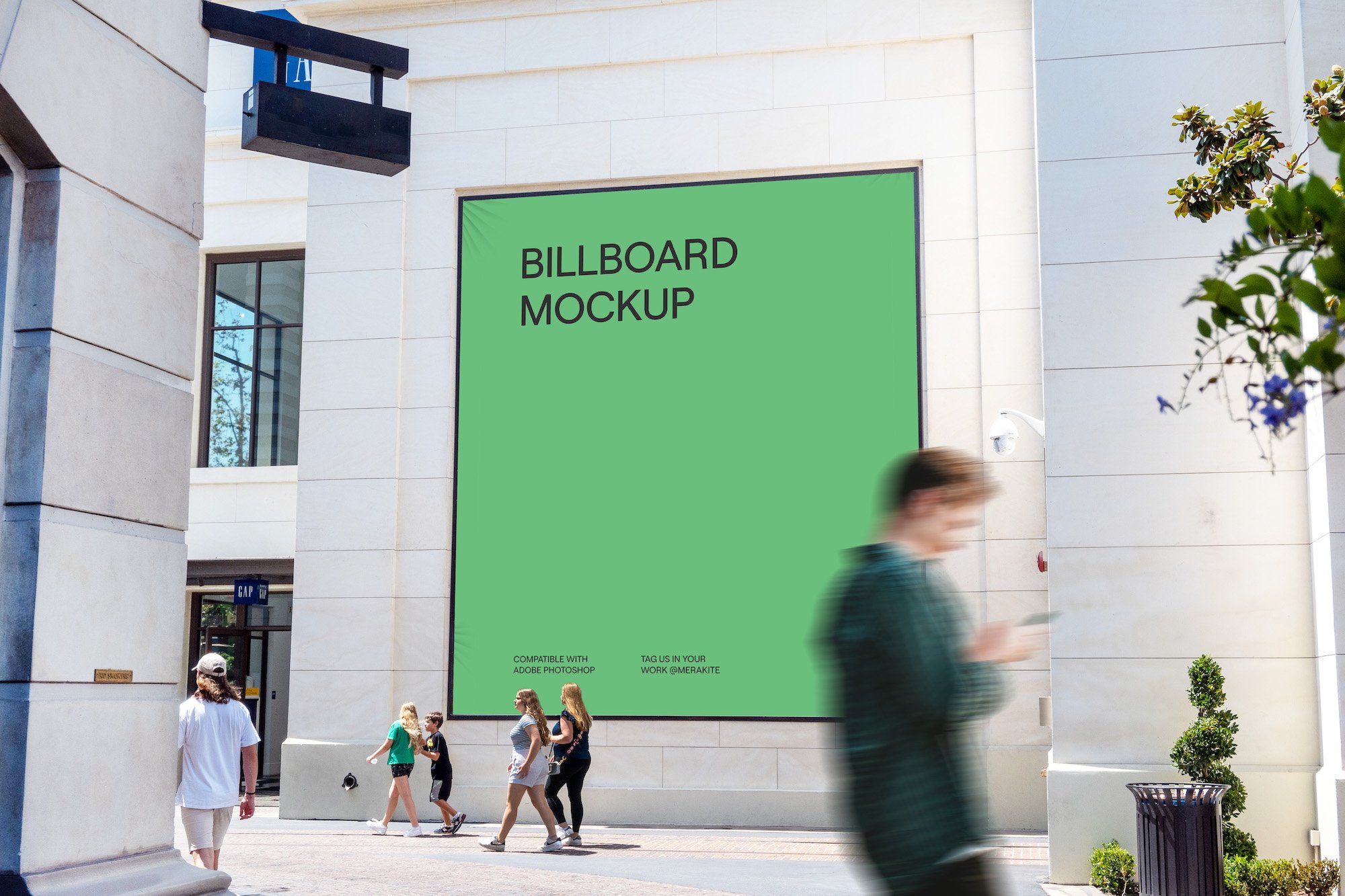 Shopping Center Sign Mockup PSD cover image.