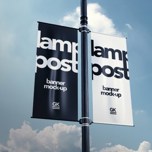 Lamp Post Banner Mock-up cover image.