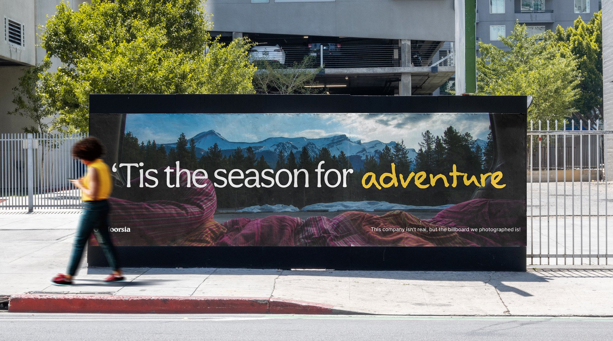 sidewalk billboard sign hoarding mockup psd adventure 180