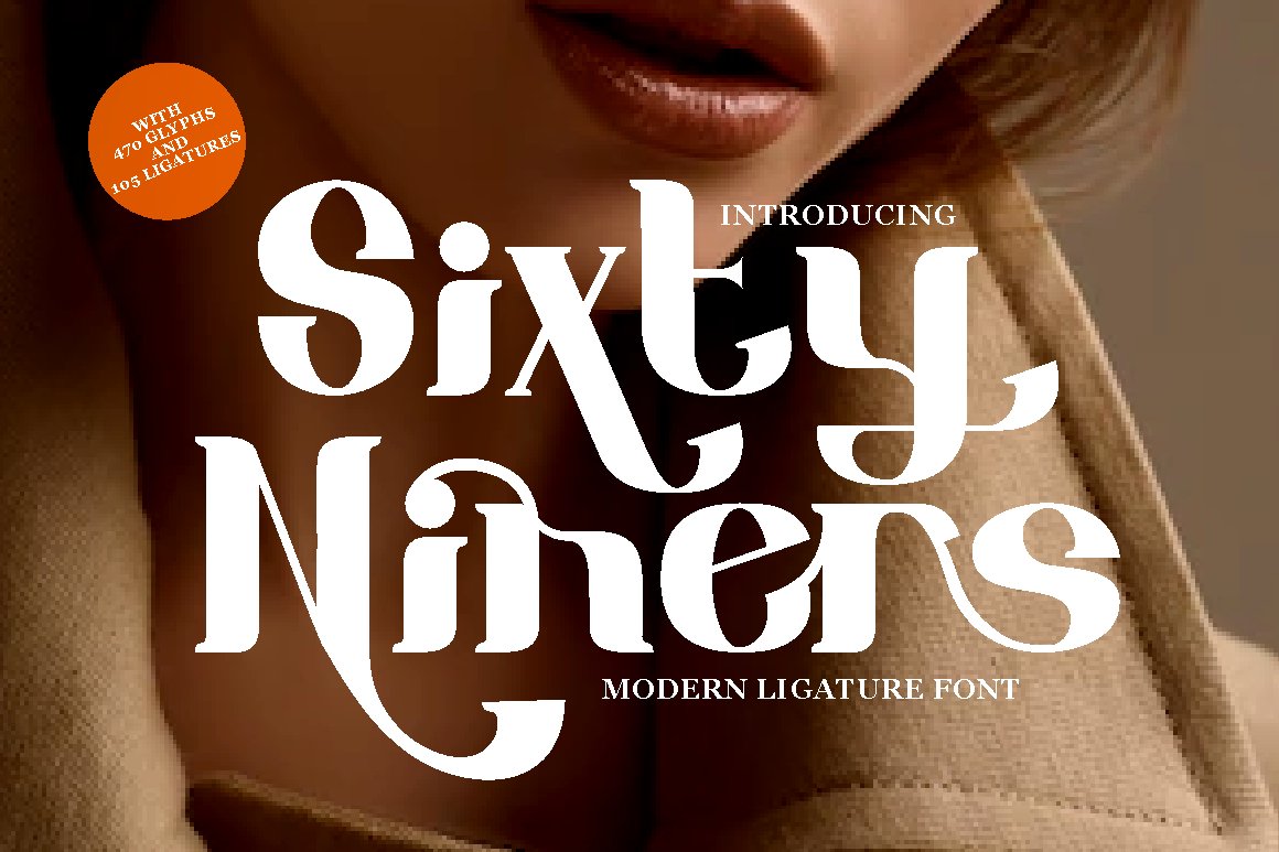 Sixty Niners - Retro Display Font cover image.