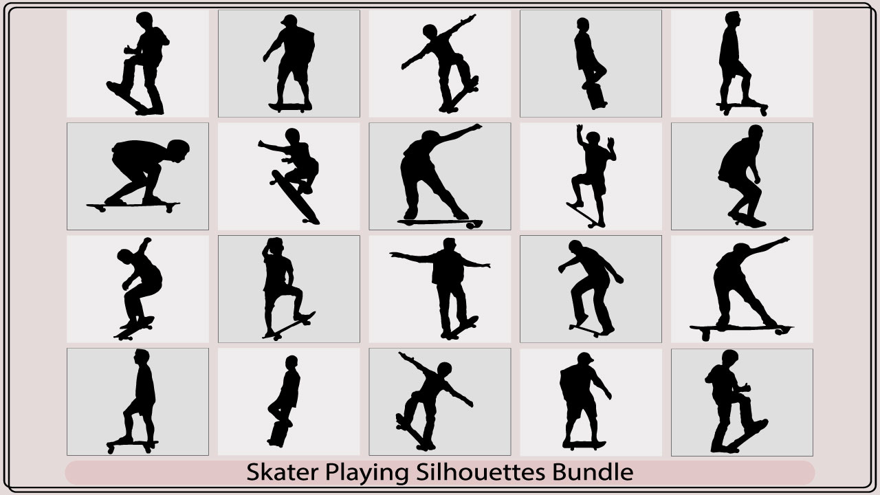 skater playing skateboard silhouettemb add media 975