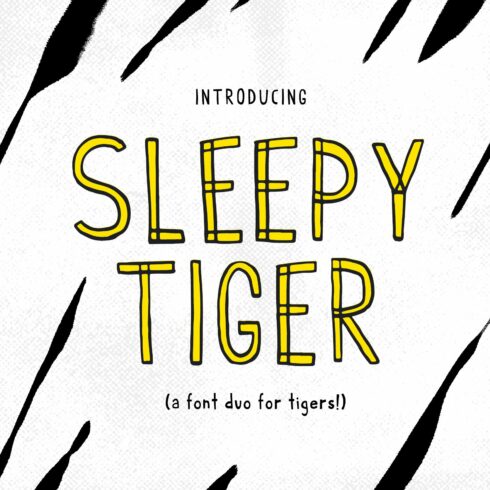 Sleepy Tiger - Font Duo cover image.