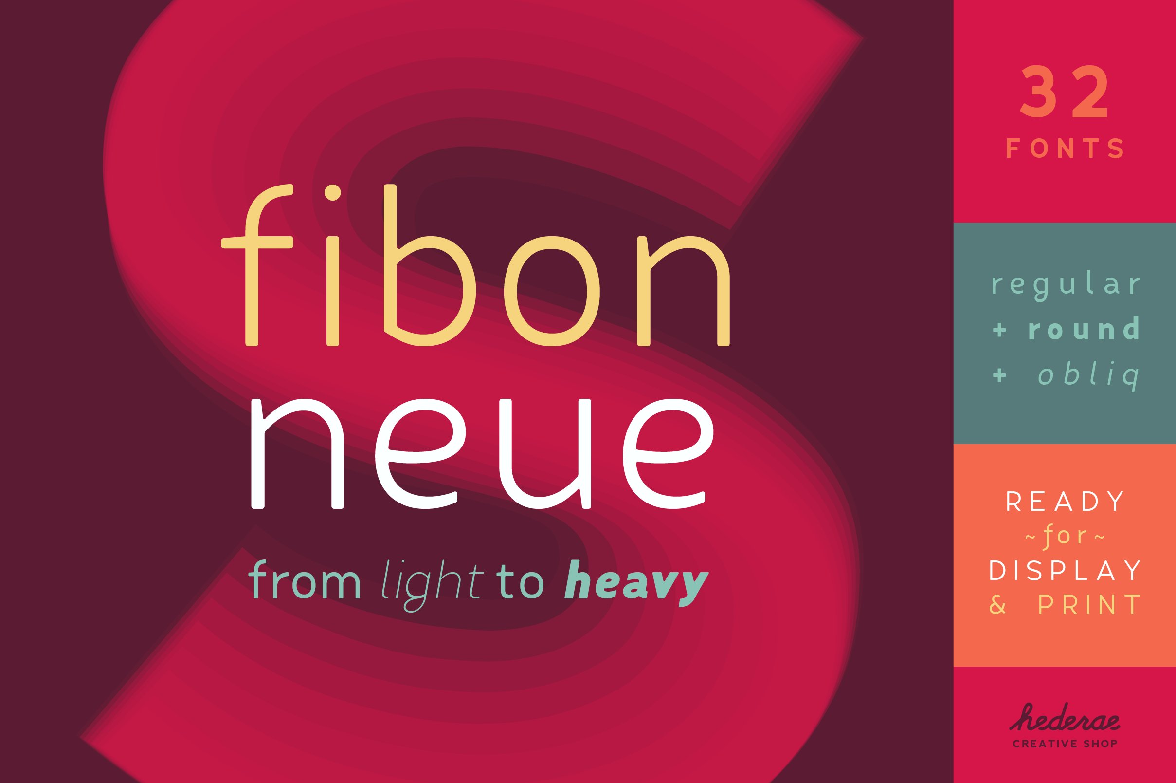 Fibon Neue Family cover image.