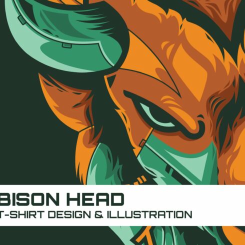 Bison Head Illustration cover image.