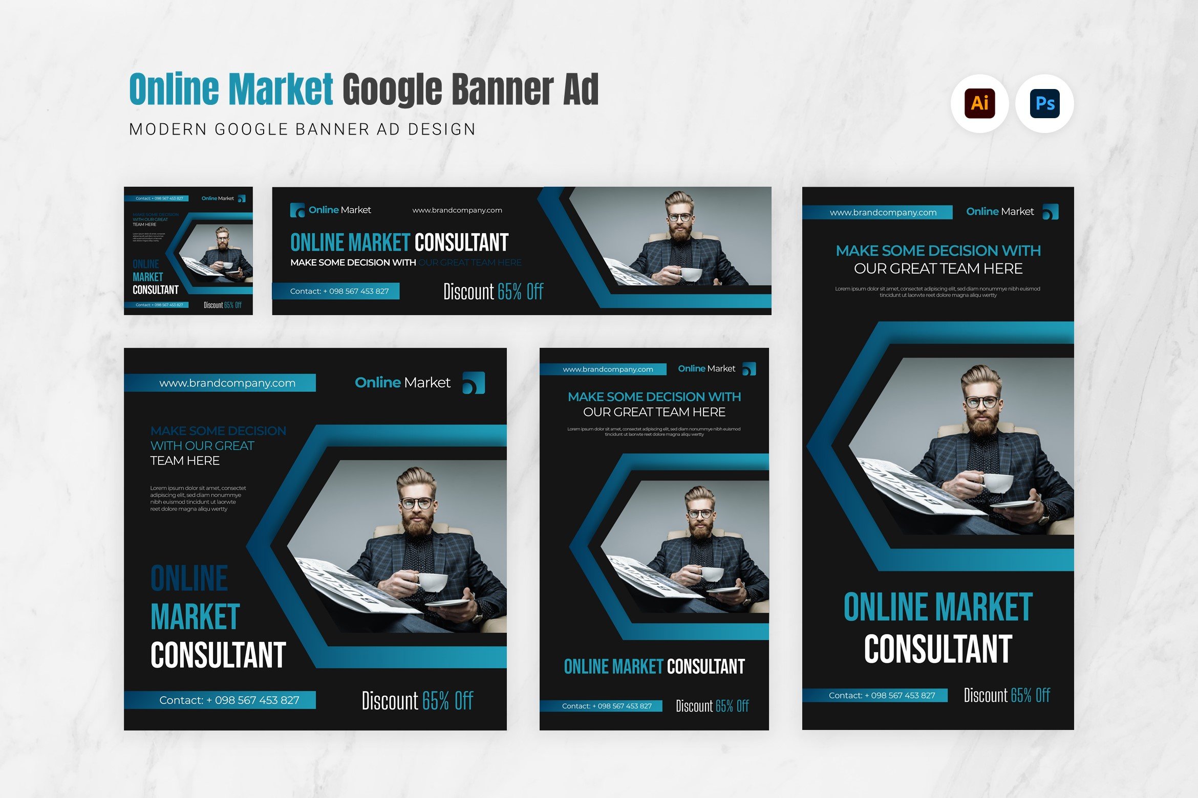 Online Market Google Ads cover image.