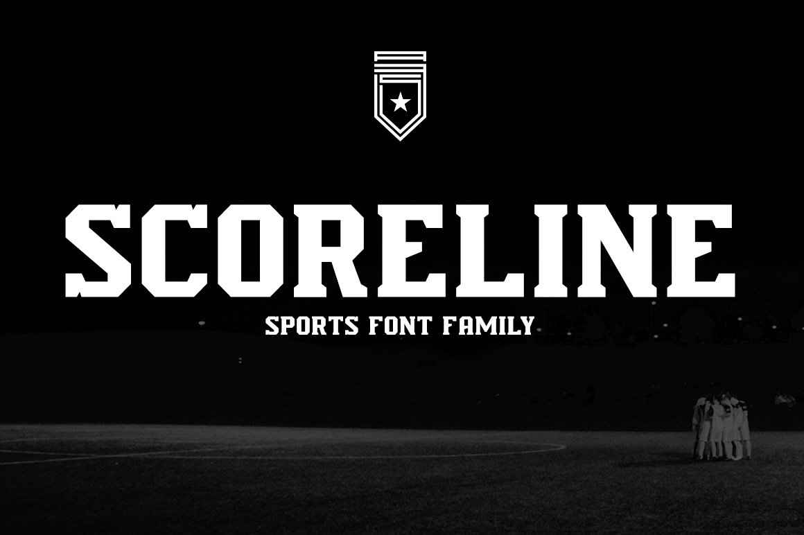 Scoreline Sports Font Family cover image.
