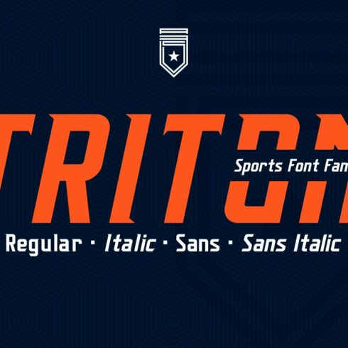 Triton Sports Font Family cover image.
