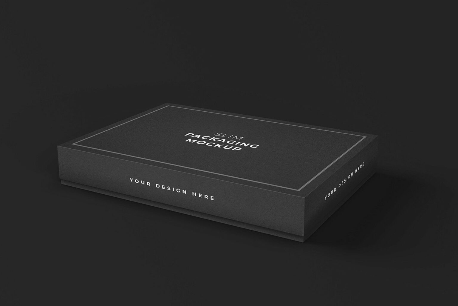 Slim Cardboard Packaging Mockup – MasterBundles