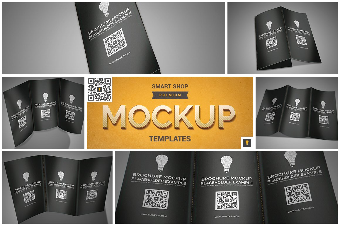 Trifold Brochure Mockup cover image.