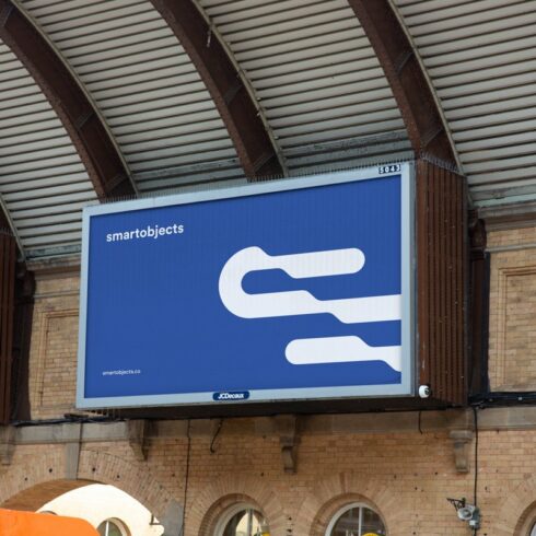 Train Station Billboard Mockup 01 cover image.