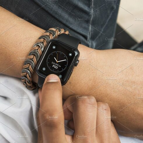 Apple watch mockup cover image.