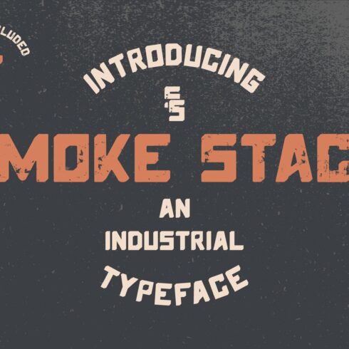 Smoke Stack Font Family (4 Fonts) cover image.