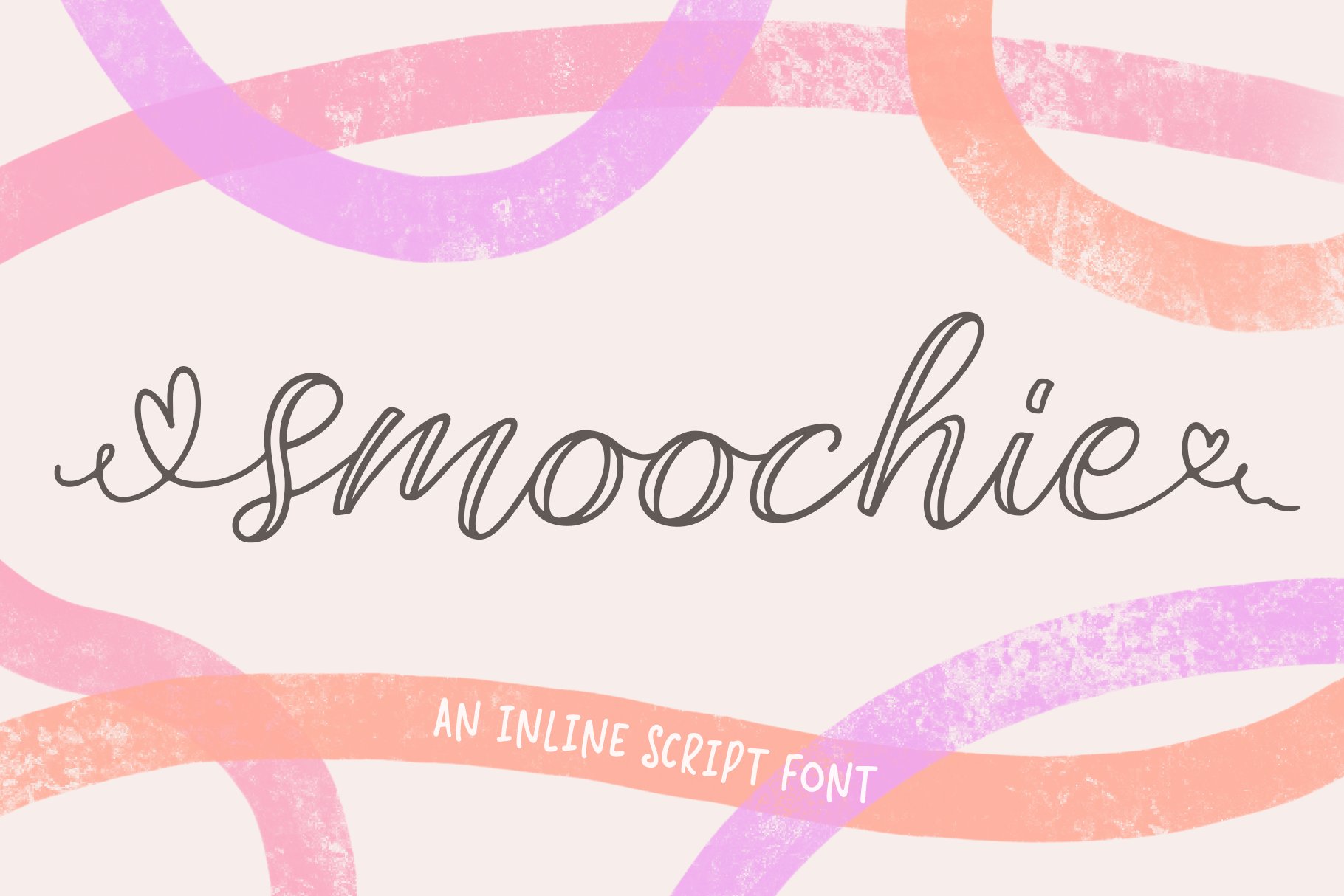 Smoochie | An Inline Script Font cover image.