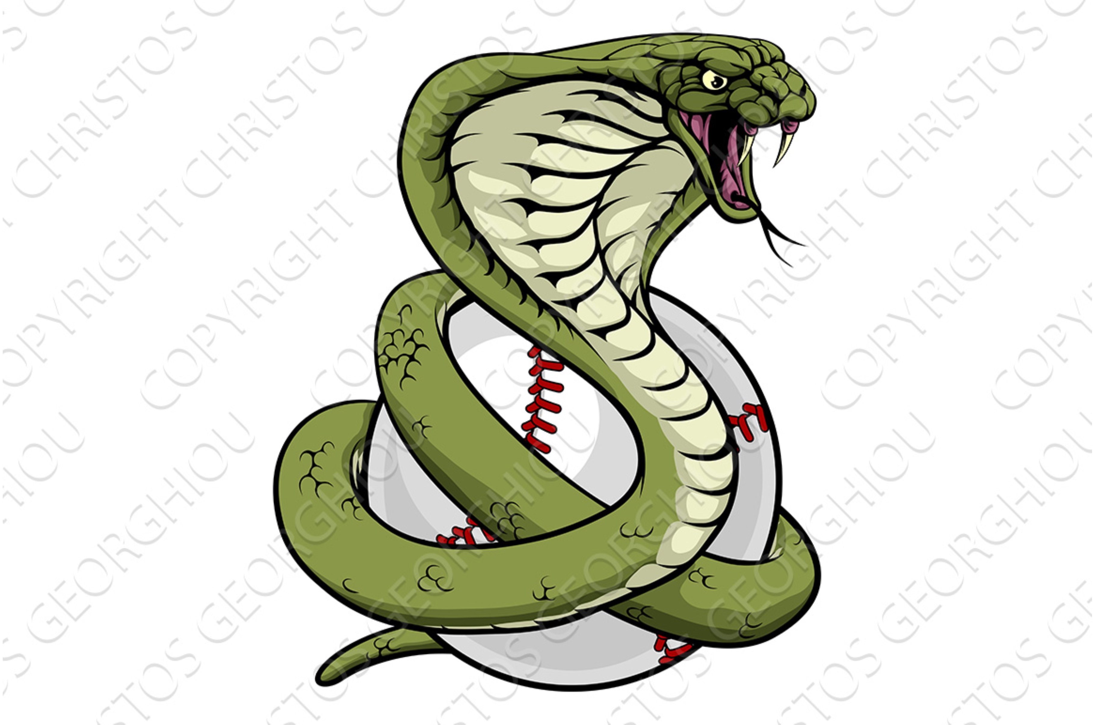 Cobra Snake Baseball Ball Animal cover image.