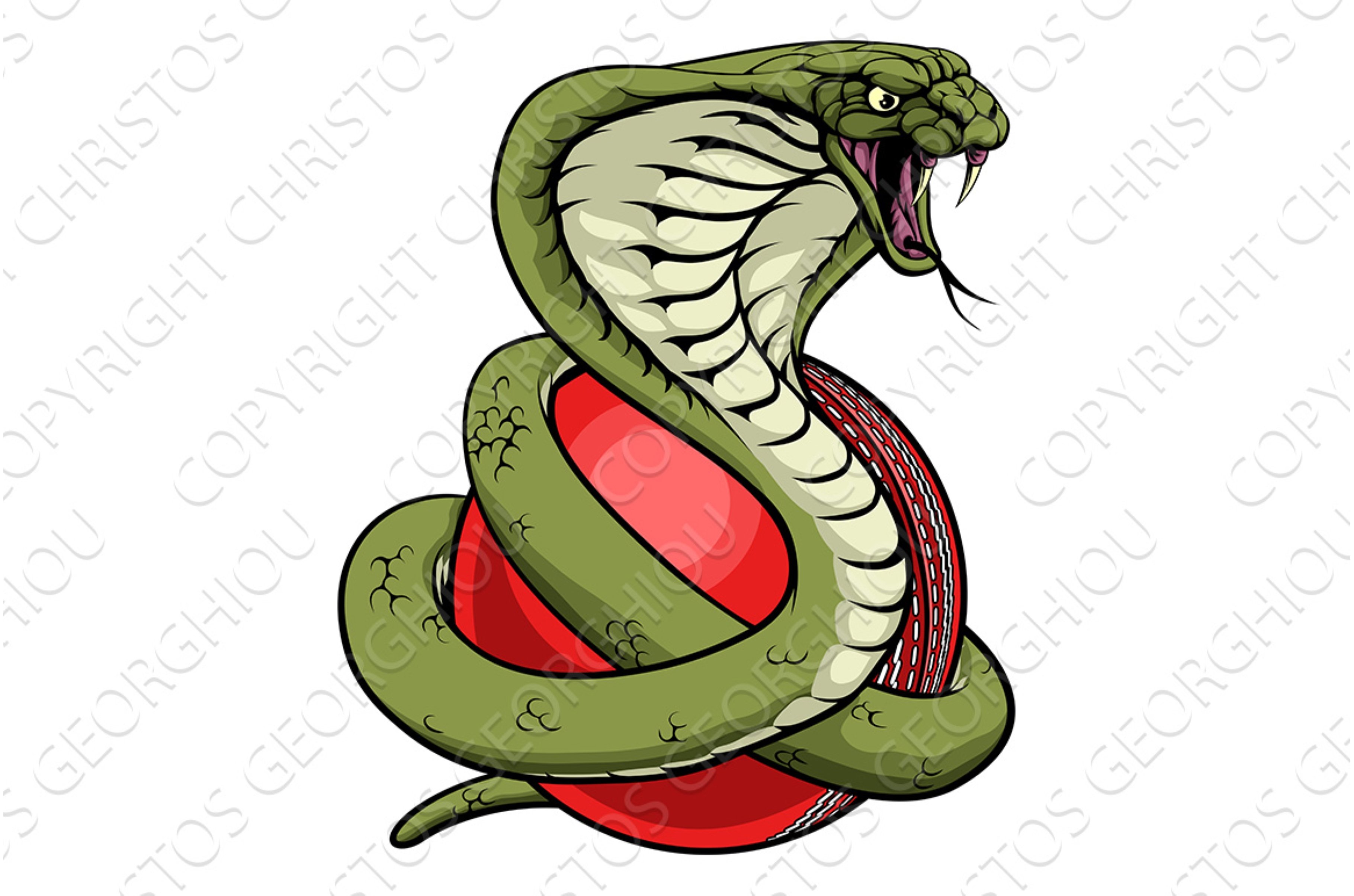 Cobra Snake Cricket Ball Animal cover image.