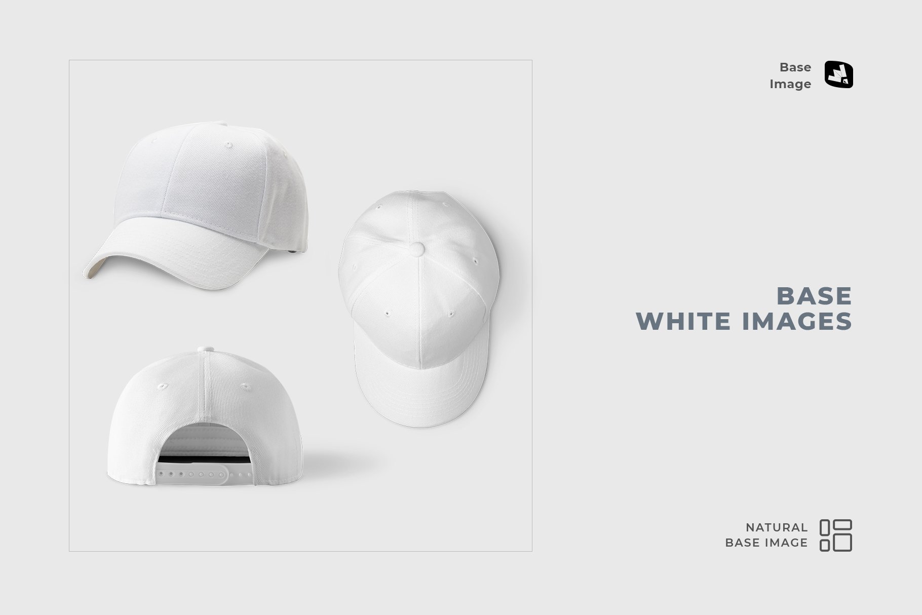 snapback baseball cap set mockup preview 10 895