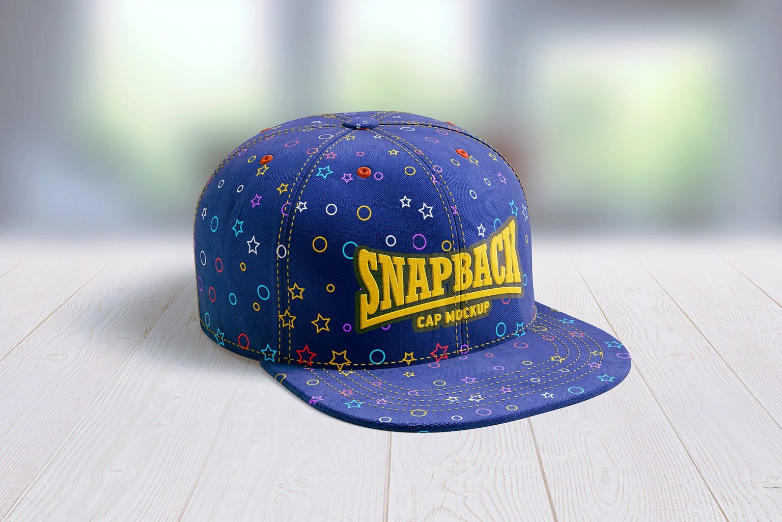 Snapback Thread Cap Snapback Cap 3d Mockup – MasterBundles