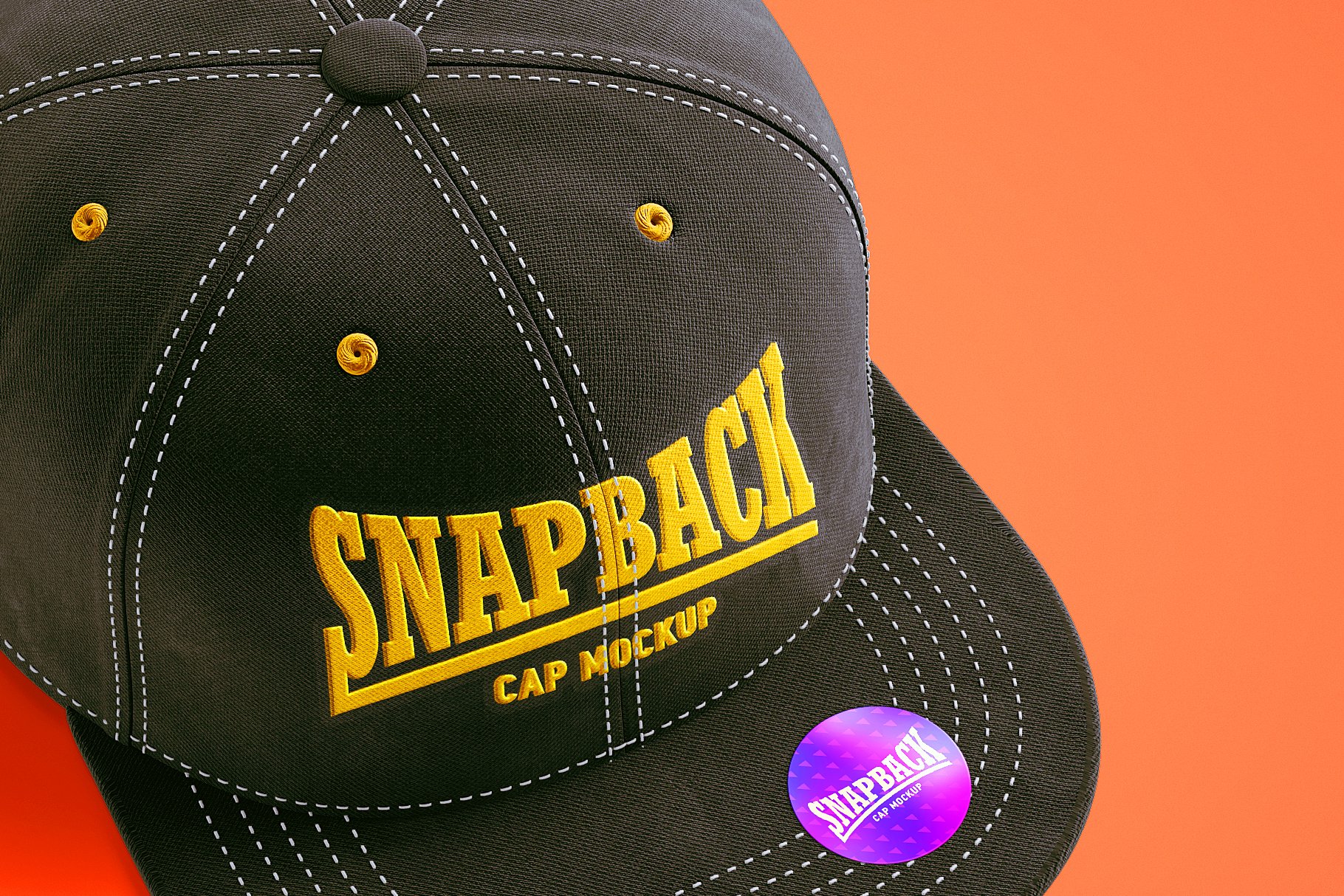 snapback cap 3d mockup 13 110