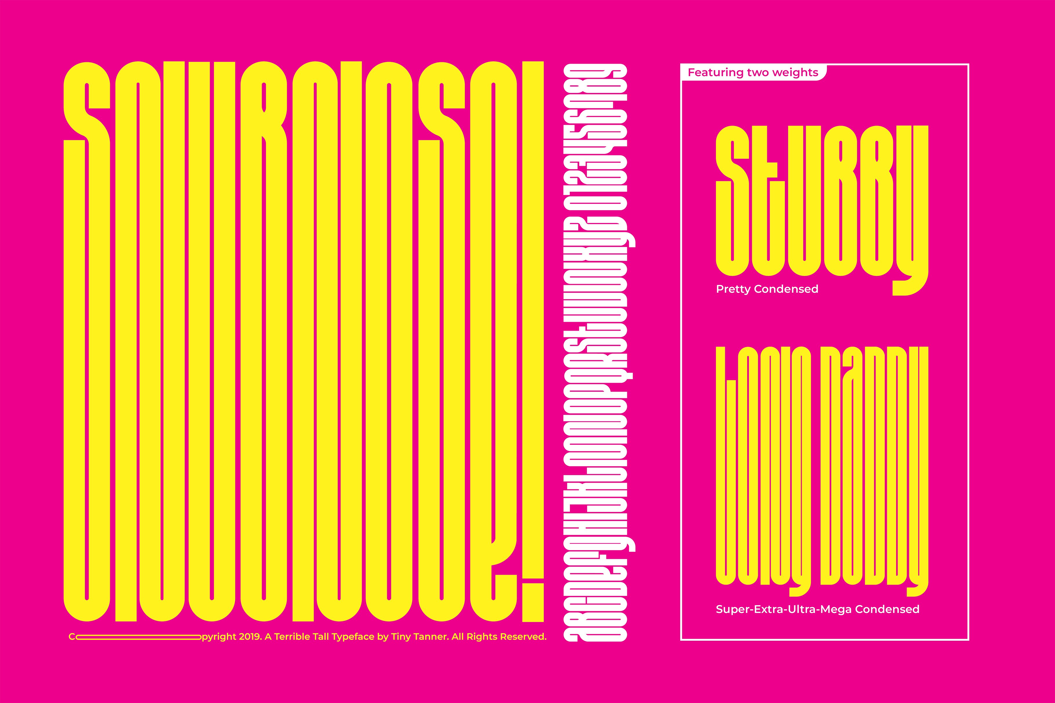Snubnose! Display Typeface preview image.
