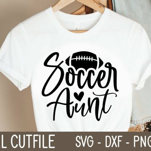 Soccer Aunt SVG cover image.