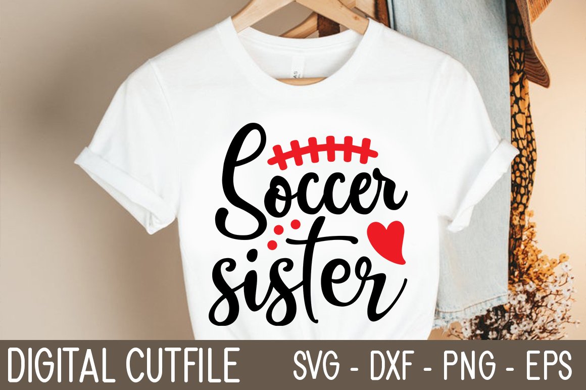 Soccer Sister SVG cover image.
