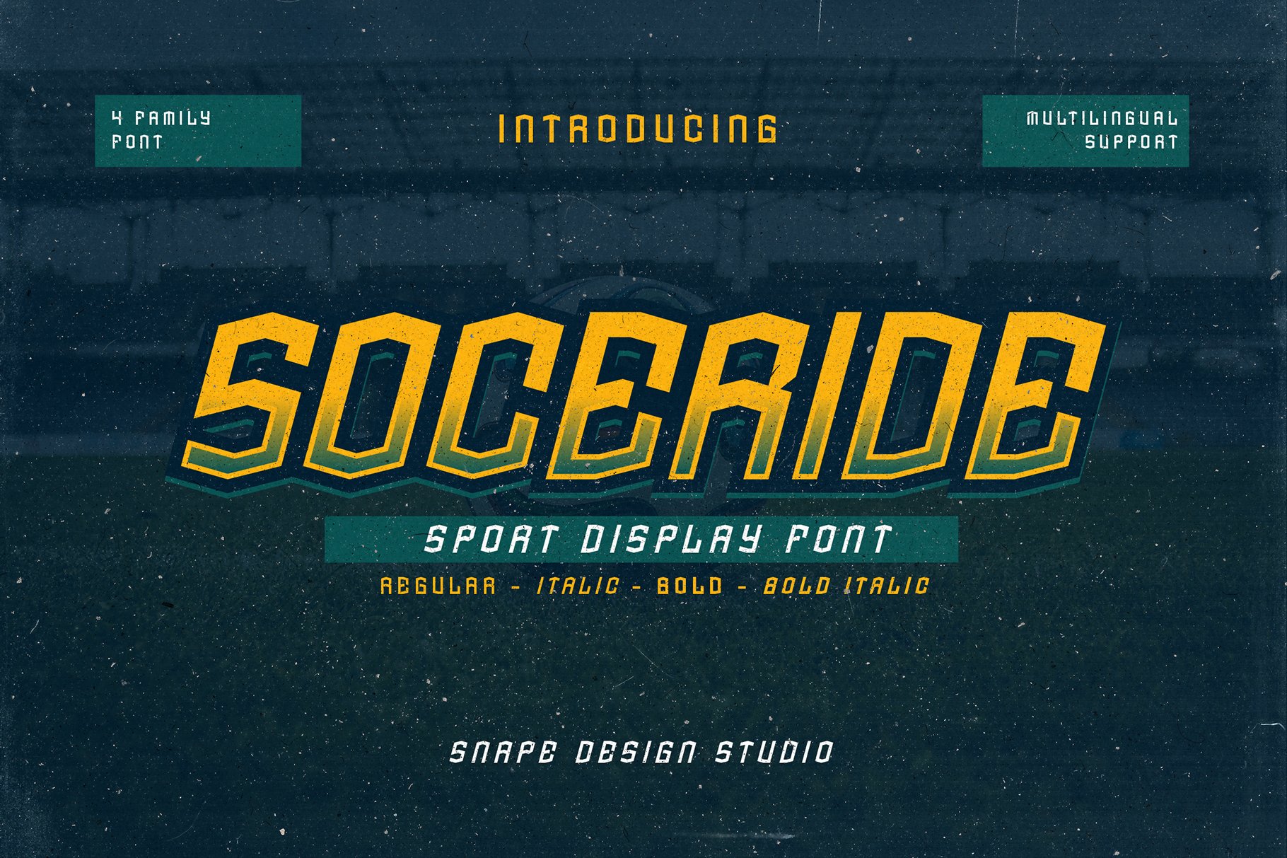 Soceride - Sport Font cover image.