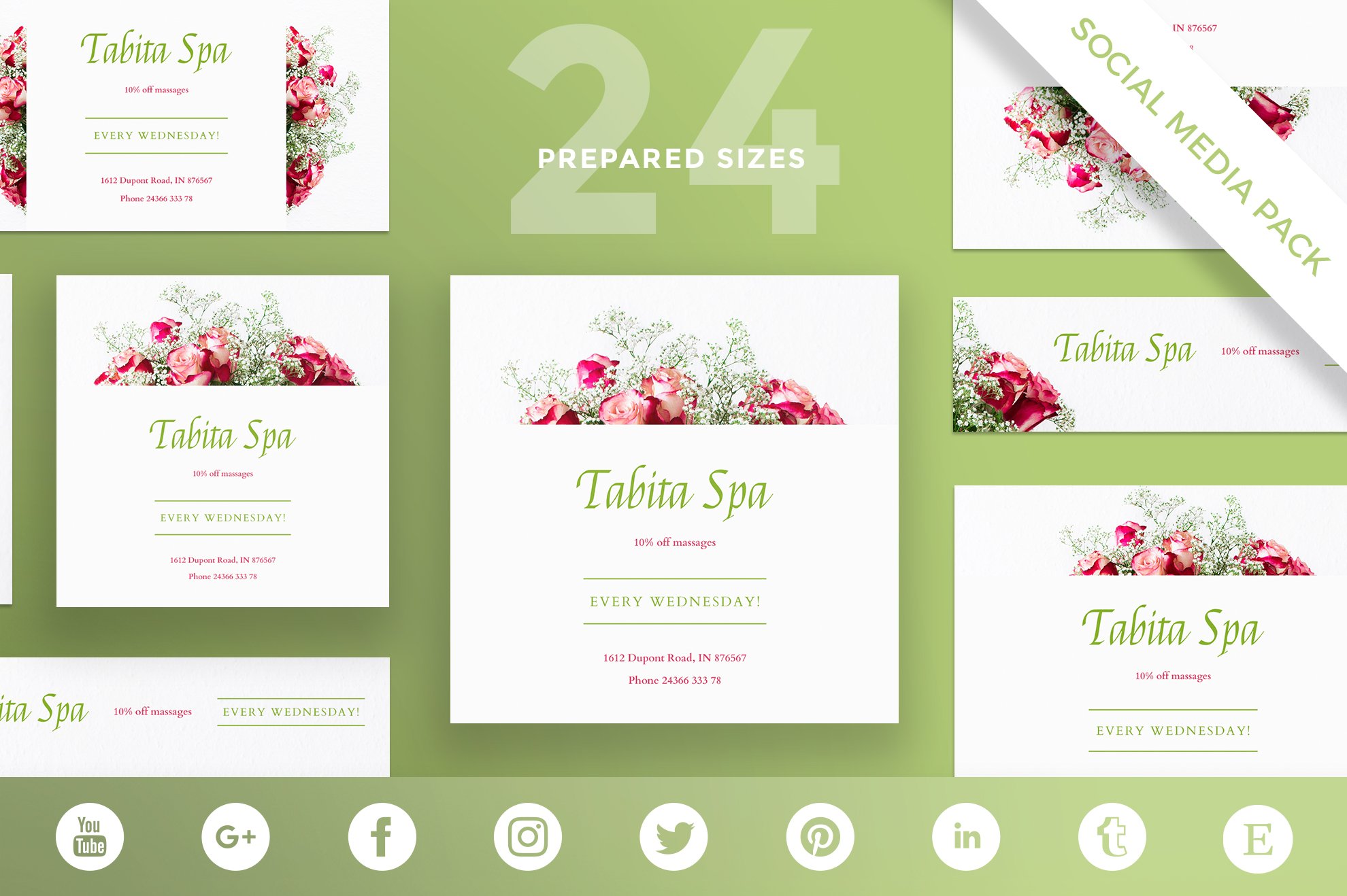 Social Media Pack | Tabita Spa cover image.