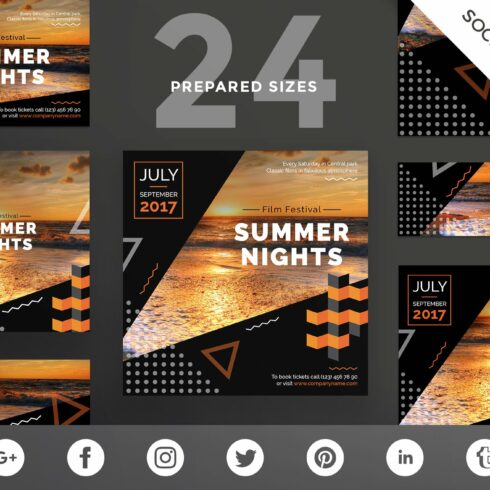 Social Media Pack | Summer Nights cover image.