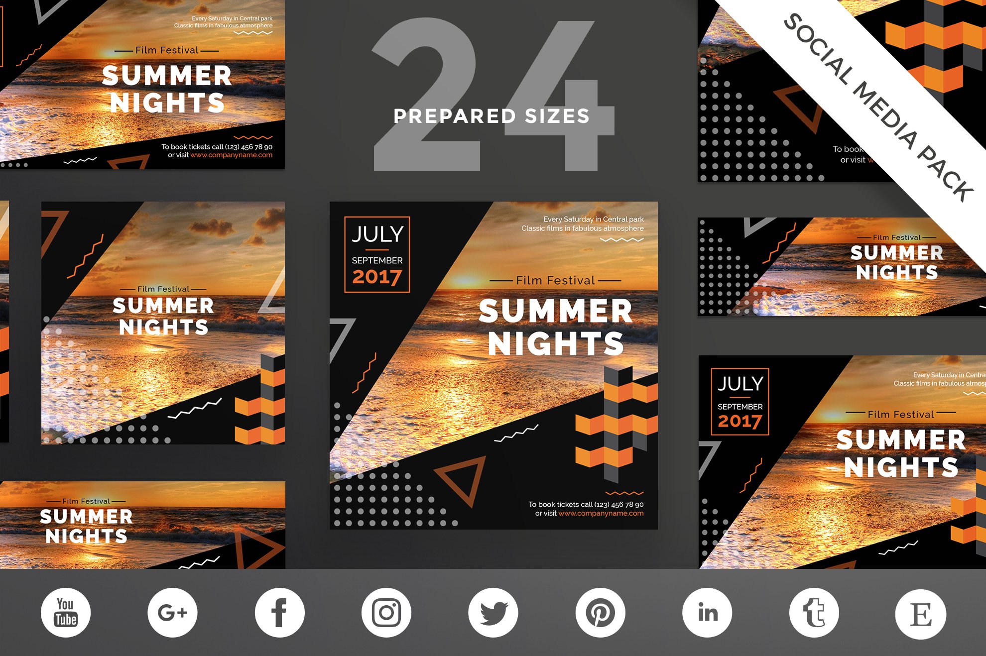 Social Media Pack | Summer Nights cover image.