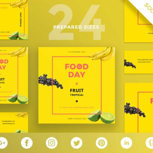 Social Media Pack | Food Day cover image.