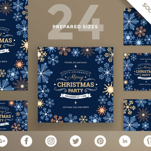 SocialMediaPack|MerryChristmasParty cover image.