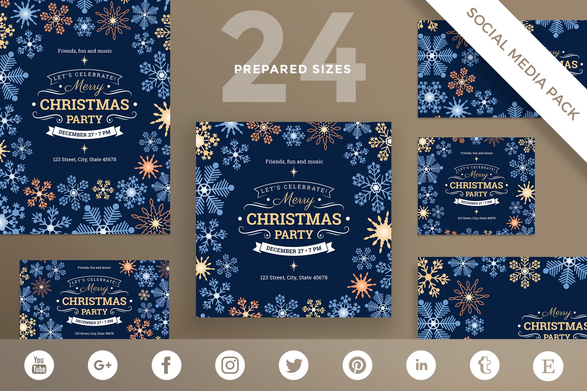 SocialMediaPack|MerryChristmasParty cover image.