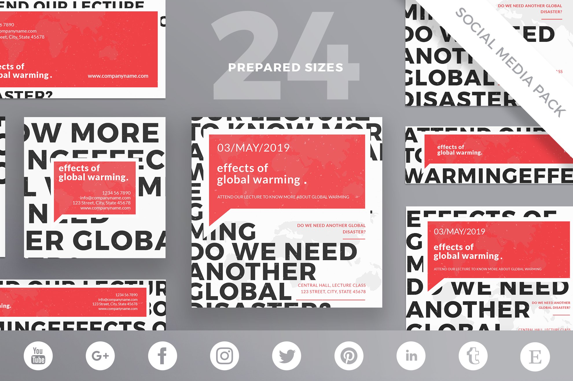 Social Media Pack | Global Warming cover image.
