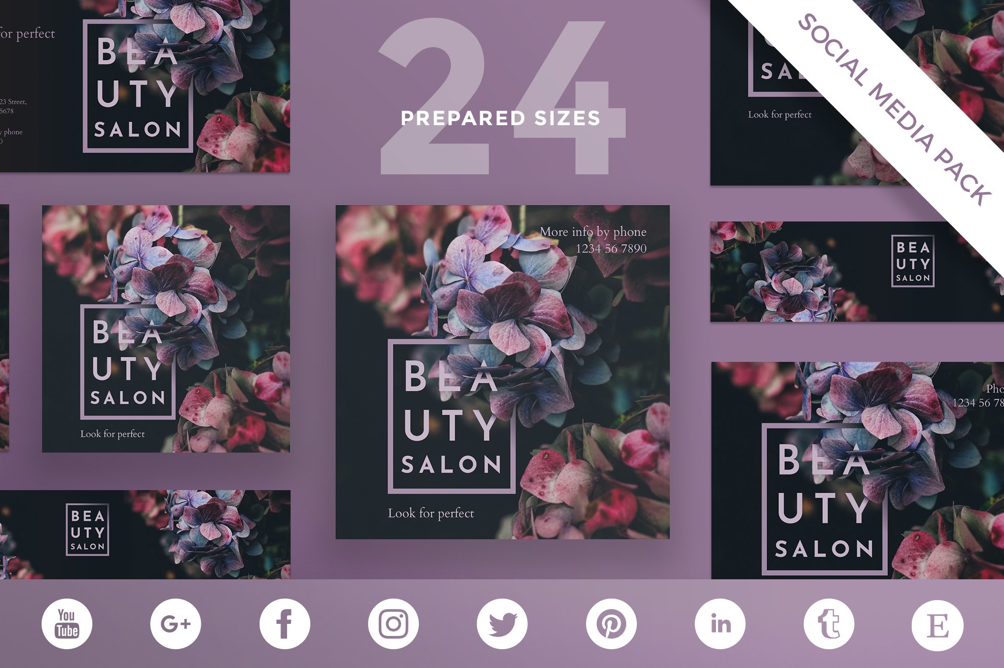 Social Media Pack | Beauty Salon cover image.