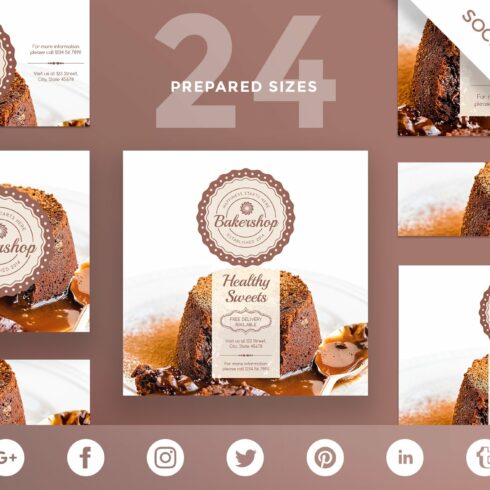 Social Media Pack | Baker Shop cover image.