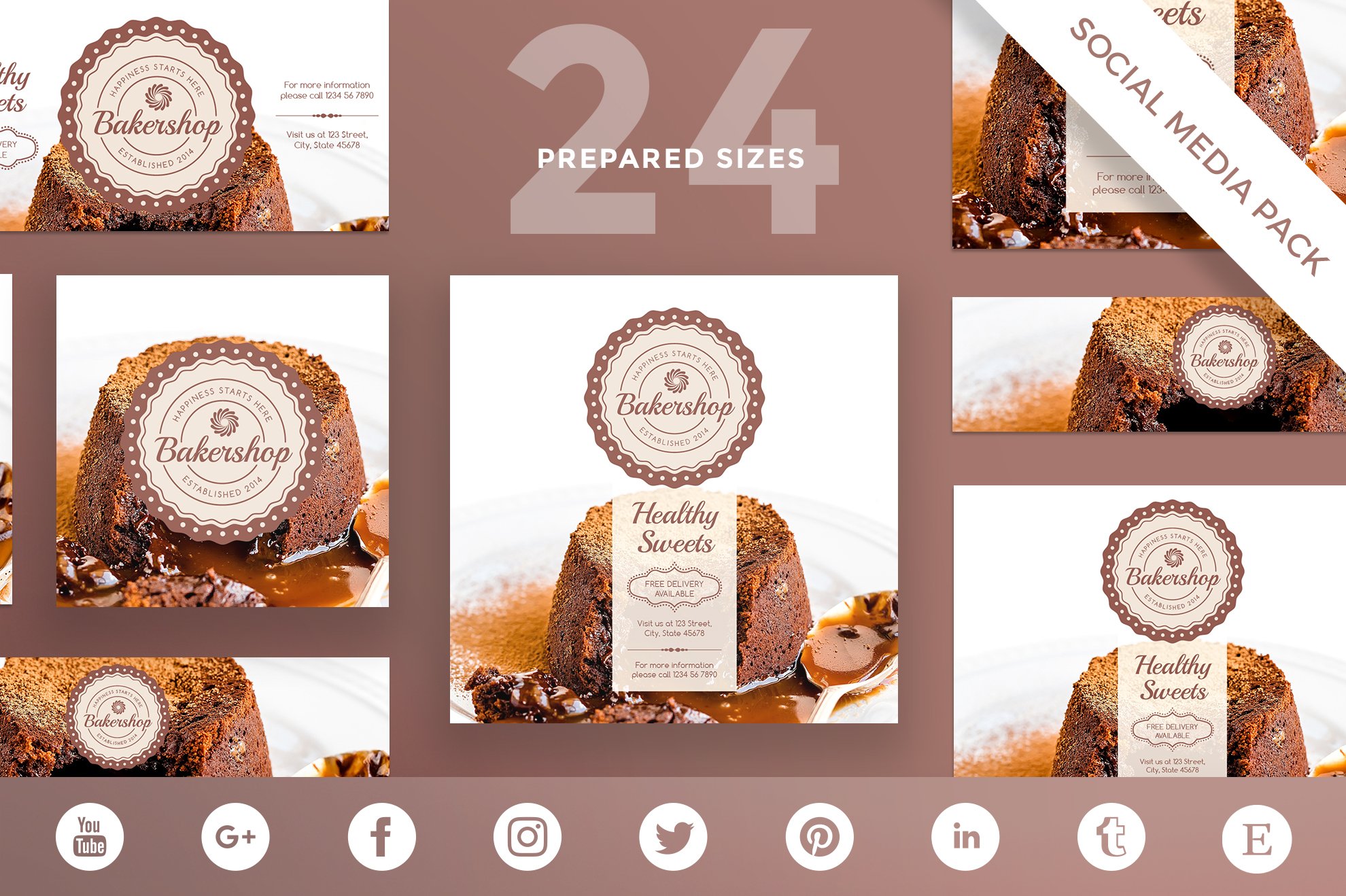 Social Media Pack | Baker Shop cover image.