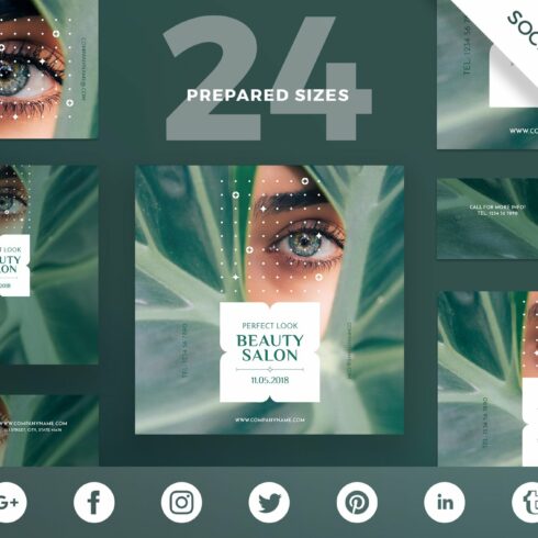 Social Media Pack | Beauty Salon cover image.