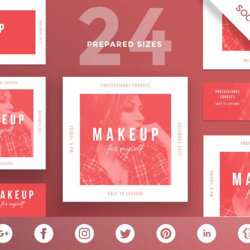 Social Media Pack | Makeup cover image.
