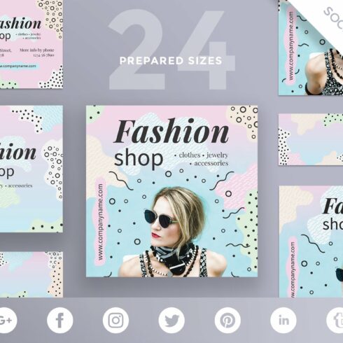 Social Media Pack | Fashion Shop cover image.