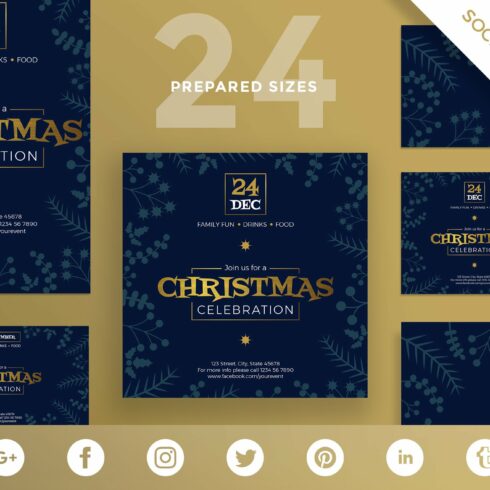 SocialMediaPack|ChristmasCelebration cover image.